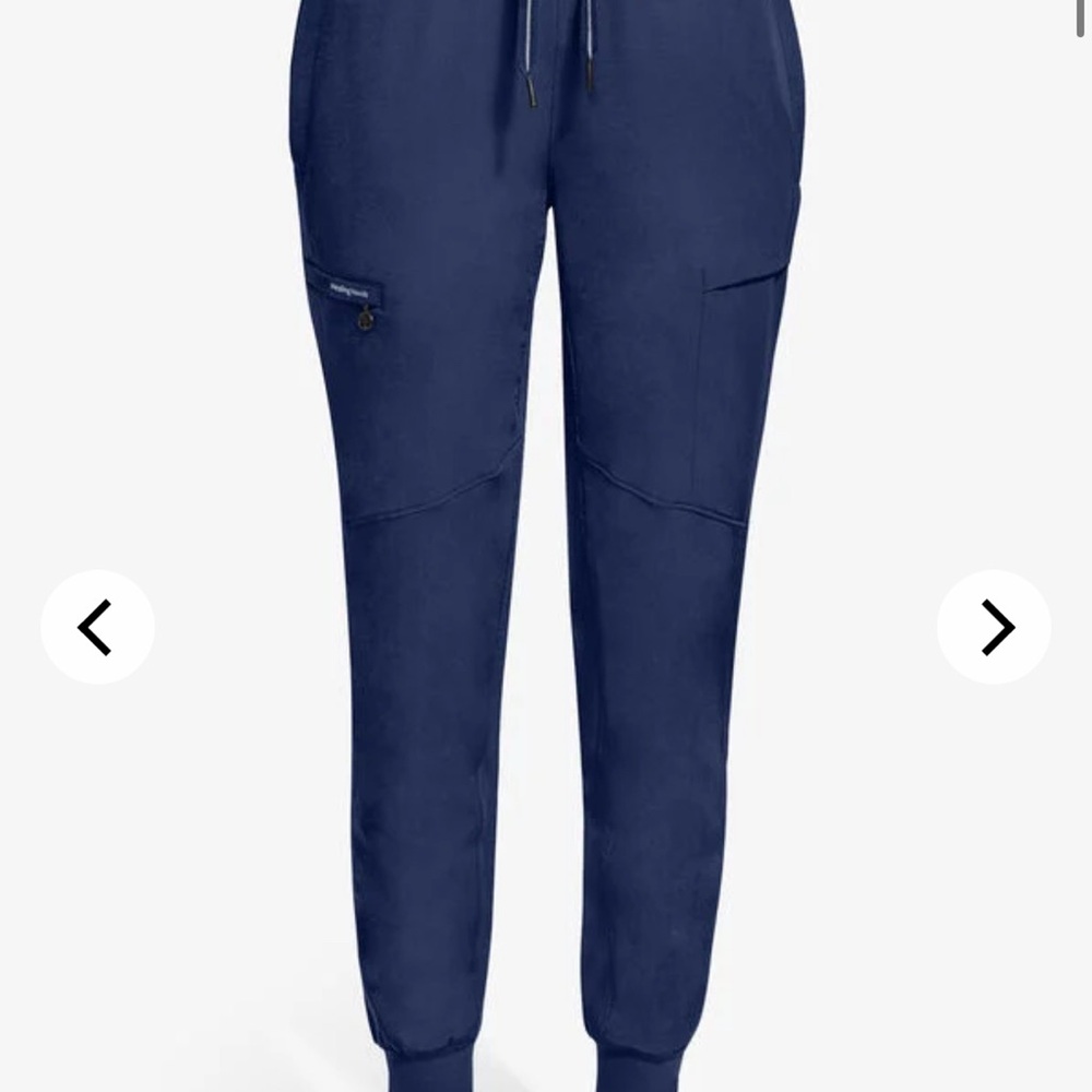 Navy healing hands Maya jogger scrub pants size M